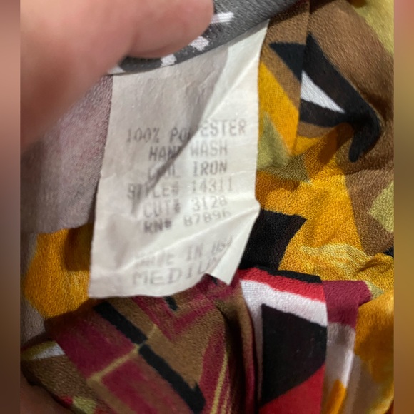 Vintage Acko International: Flowy, crinkled skirt - Picture 8 of 8